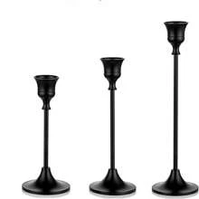 3PCS Elegant Set Of 3 Candle Holders, Candle Holder, Cone Candle Holder, Set Of 3 Candle Holders, Centerpiece For Weddings, Christmas Holidays, Birthdays, Parties, Retro Dining Tables