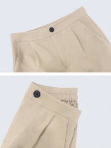 1 Set Women's Spring Autumn Double-Breasted Long Sleeve Suit Set - Apricot - View 5