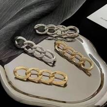 2 PCS Chain-Shaped Pants Waist Buckles, Waist Pants Clips, Adjustable Buttons, Jeans Pins, Women's Skirt And Clothing