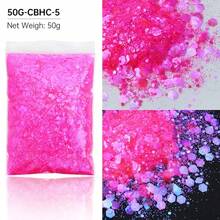 50g Iridescent Hexagon Glitter Flakes For Resin Crafts, Aurora Sequins Epoxy Resin Fillers For DIY Nail Art, Jewelry Casting Supplies - Multicolor - View 20