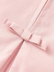 Girls' Bowknot Dress, Sweet And Fashionable Summer Style - White Red - View 8