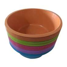 Pack 20 Jicaras Bandejas Plásticas Para Agua Color Surtidos - Multicolor - Ver 3