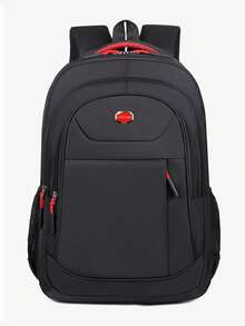Men's Multi Layer Design Backpack For Business Travel, Large Capacity New Year's Edition, Casual Fashion, Computer Bag, Unisex Holiday Essentials Men Essentials - Multicolor - View 2