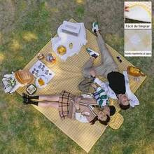 Picnic Mat - Yellow Plaid - View 5