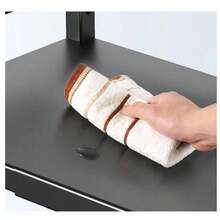 Rejilla de cocina retráctil para horno microondas, horno doméstico de una sola capa y soporte de almacenamiento para olla arrocera de escritorio de doble capa - Negro - Ver 4