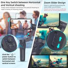 AXNEN AI Smart 3-Axis Gimbal Stabilizer, Compatible With Smartphones, Supports Gesture Control And Built-In Fill Light, Portable And Foldable - Perfect For Smooth Video, Live Streaming And Vlogging - Multicolor - View 6