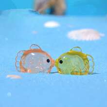 Miniature Transparent Flatfish, DIY Decor Accessories For Aquarium Landscaping Design - Multicolor - View 4