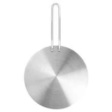 Placa De Conducción Calor Cocina Inducción Acero Inoxidable (20 Cm) - Plateado - Ver 3