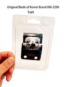 Kemei KM-2296 替换刀片 原装理发器刀头 适用于科美 2296 理发机刀 理发器部件 - 黑色 - 查看 3