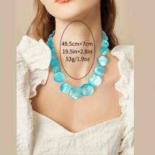 1 pieza Collar de concha elegante, sexy y de moda estilo bohemio para mujer