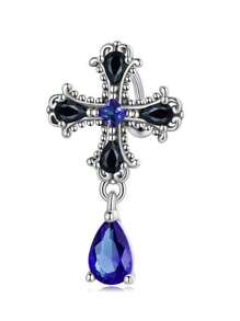 Blue Stainless Steel CZ Heart Dragon Butterfly Navel Belly Button Ring Piercing Jewelry For Women