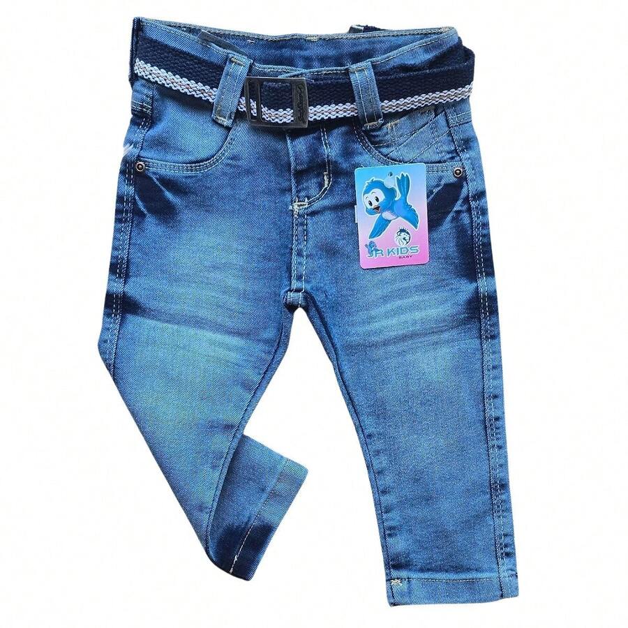 Baby Boy's Jogger And Skin Jeans With Lycra, Size 0 To 12 Months - 寶藍色 - 查看 1
