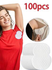 100PCS Disposable Breathable Sweat-Absorbent Pads, Underarm Sweat-Absorbent Patch Magic Device, Universal Armpit Patch For All Seasons, Washable Sweat Absorbing Guards, Dress Sweat Perspiration Pads Shield, Absorbent Deodorant Pad, Antiperspirant And Sweat-Proof Patch, Sweat-Proof, Traceless Invisible Breathable Sweat-Absorbing Patch, Portable, Travel Accessories, Daily Necessities, Travel Essentials Boy Valentine Heart Valentine Summer Cooling,Beach,Travel