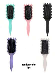 Cepillo modelador de rizos, Cepillo modelador de rizos universal, El cepillo modelador de rizos es especialmente adecuado para el cabello rizado, da forma a rizos glamorosos, la nueva opción para el cabello rizado, da forma y estilo a los rizos tanto para mujeres como para hombres, reduce el tirón y la separación de los rizos