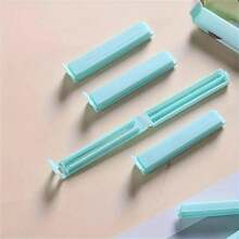 40个食品袋芯片夹(颜色随机),便携式食品保鲜密封夹,可重复使用防潮防尘夹,适用于各种塑料袋和零食袋,厨房收纳和储物,厨房配件,厨房小工具,适用于卧室、旅行、办公室、学校 - 彩色 - 查看 7