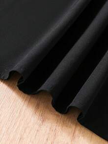 Summer Fashion Simple Versatile Spaghetti Strap Dress, Suitable For Vacation Style - Black - View 5