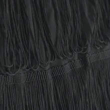 Ladies Black Flapper Dress – 1920s Gatsby Fancy Dress Costume With Fringe – Vintage Roaring Twenties Outfit For Parties, Hen Nights & Themed Events - Black - View 4