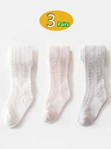 3 perechi de dresuri transpirabili pentru fete, colanți drăguți pentru copii mici, ciorapi plasă anti-țânțari, vară