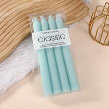 Box Of 4pcs Modern Minimalist Taper Candles,20cm/25cm Tall,Multi-Color Optional,Fragrance-Free Design For Festive Party & Home Decor, Gift Box,Festive Party Ambiance Candles,Suitable For Easter Day,Father's Day,Mother's Day,Weddings,And Various Other Holidays,Dinner Table Decorations, Birthday Party,Romantic Candles,Men&Women Gift,Outdoor Picnic Emergency Lighting Candle - Multicolor - View 23