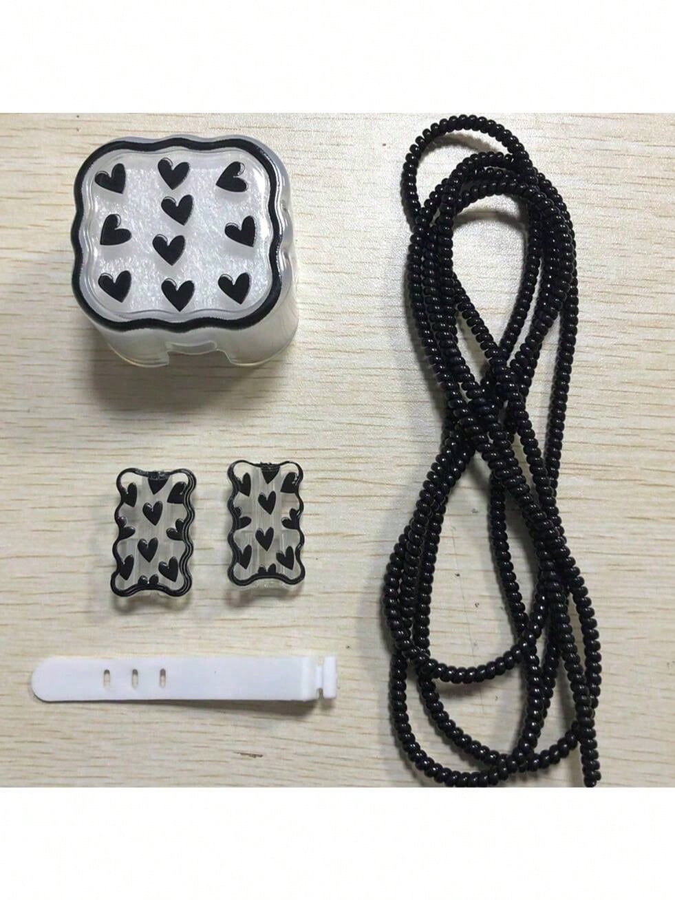 طقم 3 أكمام واقية لكابل شاحن آيفون بتصميم زهور بنف...