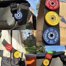 1PC Creative Dumbbell Plate Brooch - Gym & Fitness Themed Metal Pin Badge For Clothes, Bags, Hats, Perfect Gift For Workout Dress Accessories Pin For Clothes Bag Charm School