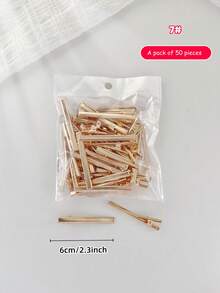 12/20/50 chiếc/gói, Nhiều kích cỡ kẹp cá sấu kim loại, Phụ kiện tóc DIY thủ công sáng tạo, Vật liệu kẹp tóc, Kẹp vàng và bạc, Kẹp tóc kẹp móng vuốt - Màu sắc hình ảnh - Xem 9