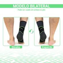 Kit 2 Orthopedic Ankle Braces Stabilizing Compression Pair Adjustable Unisex Ankle Brace - 黑色 - 查看 5