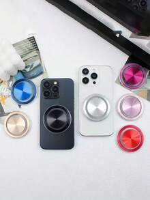 MagSafe Compatible Magnetic Grip Stand, Adorable Phone Holder, Expandable Foldable Phone Accessories Compatible With IPhone, Android Phone, Gift For Birthday, Family, Friends Finger Ring Holder, Phone Grip - Multicolor - View 3