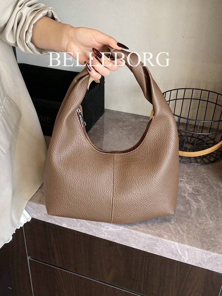 Casual, eenvoudige, grote capaciteit, lichtgewicht, veelzijdige schoudertas voor dames onder de oksels