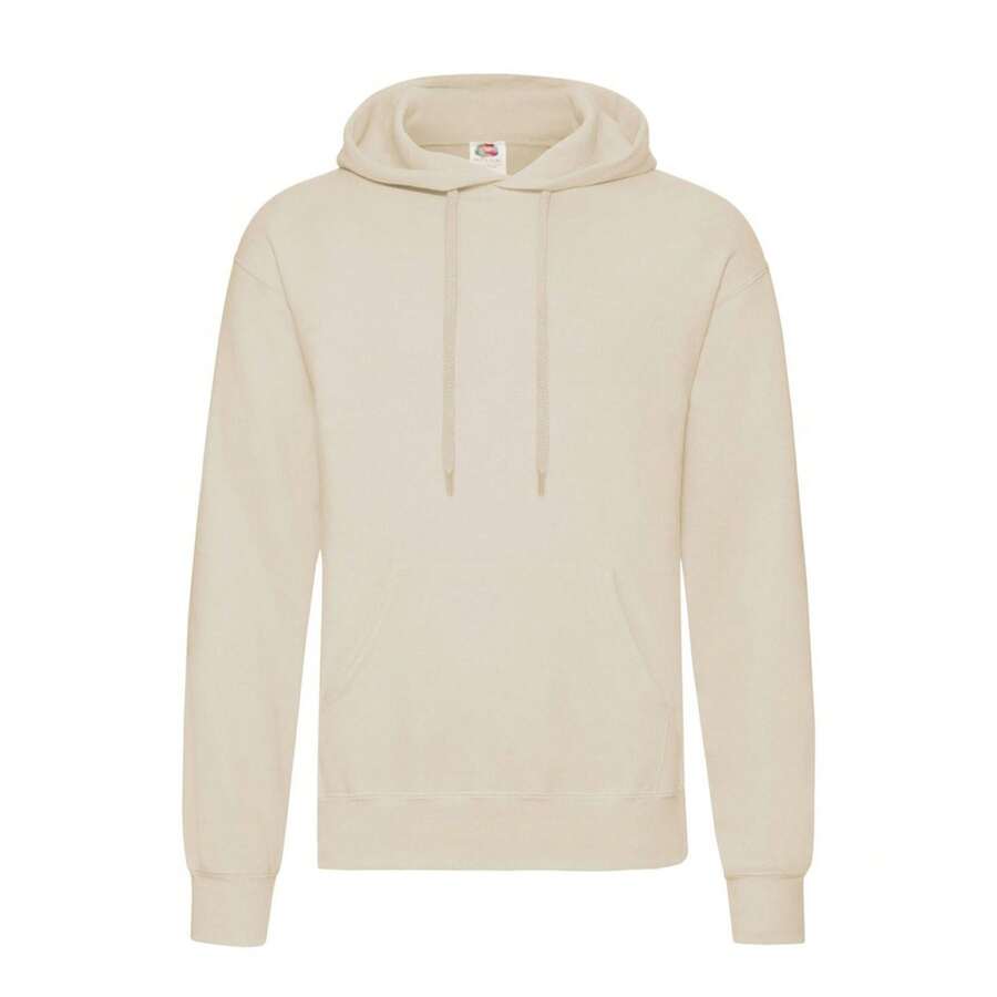 Fruit of the Loom Mens Classic Hoodie (Natural) - 米色 - 查看 1