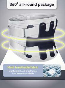 Ceinture de taille à large soutien avec sangle en maille technique respirante et tissu rafraîchissant, confortable pour une utilisation quotidienne