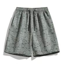 Gym Men's Summer American Vintage Style Lightweight Casual Sports Shorts