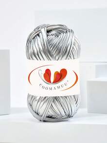 Metal Texture Cloth Line Personalized Wool DIY Woven Bag Wallet Luminous Bright Leather Material - Multicolor - View 8