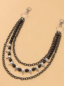 سلسلة قابلة للتمديد متعددة الطبقات بحلي، سلسلة أنيقة مخصصة للبناطيل، مناسبة للمهرجانات والحفلات والارتداء اليومي وهدايا الحفلات