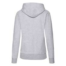 Fruit of the Loom Womens/Ladies Classic Plain Hoodie (Heather Grey) - 灰色 - 查看 2