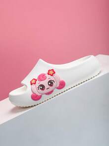 Kids Foam Slippers, Lightweight Non-Slip Soft Bottom Cute Cartoon Middle/Big Children Home Casual Quick-Drying Slide Sandals, Minimalist Design For Boys & Girls Beach