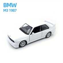 Simulación 1:36 Coche de juguete de aleación con diseño retro de BMW M3 para niños, modelo decorativo, con puerta que se abre, coleccionable, regalo de cumpleaños