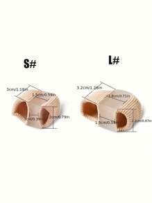 1/2/4/6/10pcs Toe Separators For Overlapping Toes - Comfortable Velvet Fabric, Ideal For Night & Home Use - Perfect Gift For Mother's Day