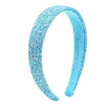 1/10pcs New Glitter Wide-Banded Headband, Colorful Gradient Top Knot Headband, Sweet Headpiece Suitable For Daily Commute, Work, School