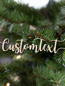 Customizable Laser Cut Wooden Name Plate, Traditional Style, Wall Hanging Decor, Bedroom Use, No Power Required