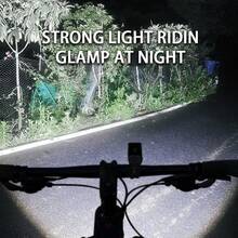 1pc Bicycle Light Night Riding Flashlight USB Charging Headlight Rainproof Mountain Bike Lighting Cycling Equipment - Black - View 6