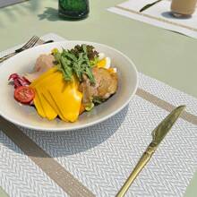 12/6/4/1 Pc Placemats PVC Place Mats, Washable, Easy To Clean, Wipe, Anti-Slip, Heat Resistant, For Kitchen Table Indoor/Outdoor Dining Table Mats For Camping, Festival, Wedding, Party