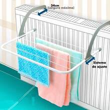 Portable Clothesline For Apartment Window Balcony Drying Clothes Retractable Balcony Box Bathroom Laundry - Nhiều màu - Xem 5