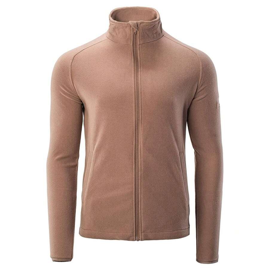 Mens Essential Fleece Jacket (Pine Bark) - Khaki - View 1