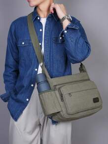 Bolso de hombro de gran capacidad y multicapa para hombre, nuevo bolso casual de viaje multicapa para negocios de hombre