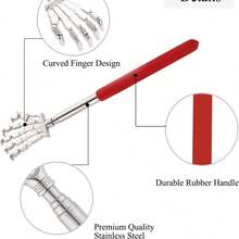 Adjustable Back Scratcher, Self-Help Home Use Massager, Elderly Friendly Scratch Relief Tool, Gym - Multicolor - View 12