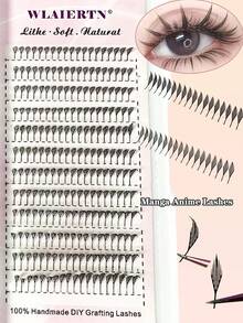 New 8-13/10-15mm Comic Spire Lashes Automatic Flowering Premade Fans Eyelashes Extensions Individual Volume False Lashes Makeup Tools - C - View 9