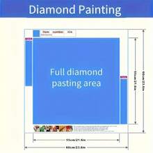 DIY Diamond Painting Kit, Full Round Diamond Mosaic Art Craft, Suitable For Beginners, Home Wall Decor, Gift, Frameless