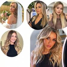 Invisible Wire Hair Extensions P8/613 Highlight Blonde Human Hair Fish Line One-Piece Clip Ins Haie Extensions Transparent Line - S8/613 - View 6