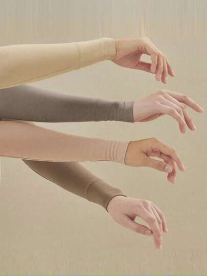 New Soft Skin-Friendly Elastic Modal Base Sleeves For Women To Prevent Exposure And Sun Protection Arm Cover Ice Sleeves A Pair Accessories Women